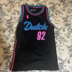 Vintage style Dutch Bros basketball jersey